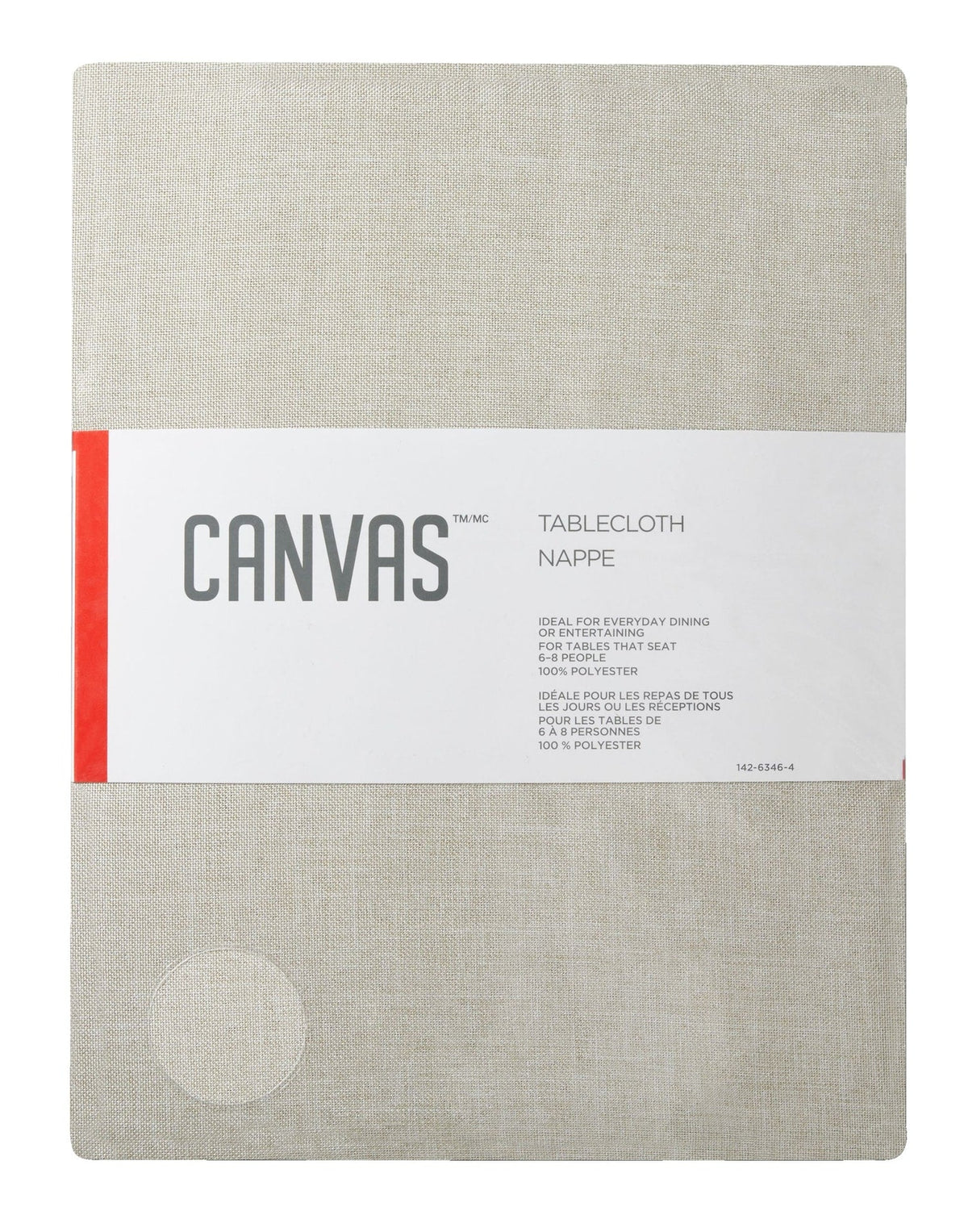 Oatmeal Table Cloth, 60 x 84-in L0O7 - product image 1