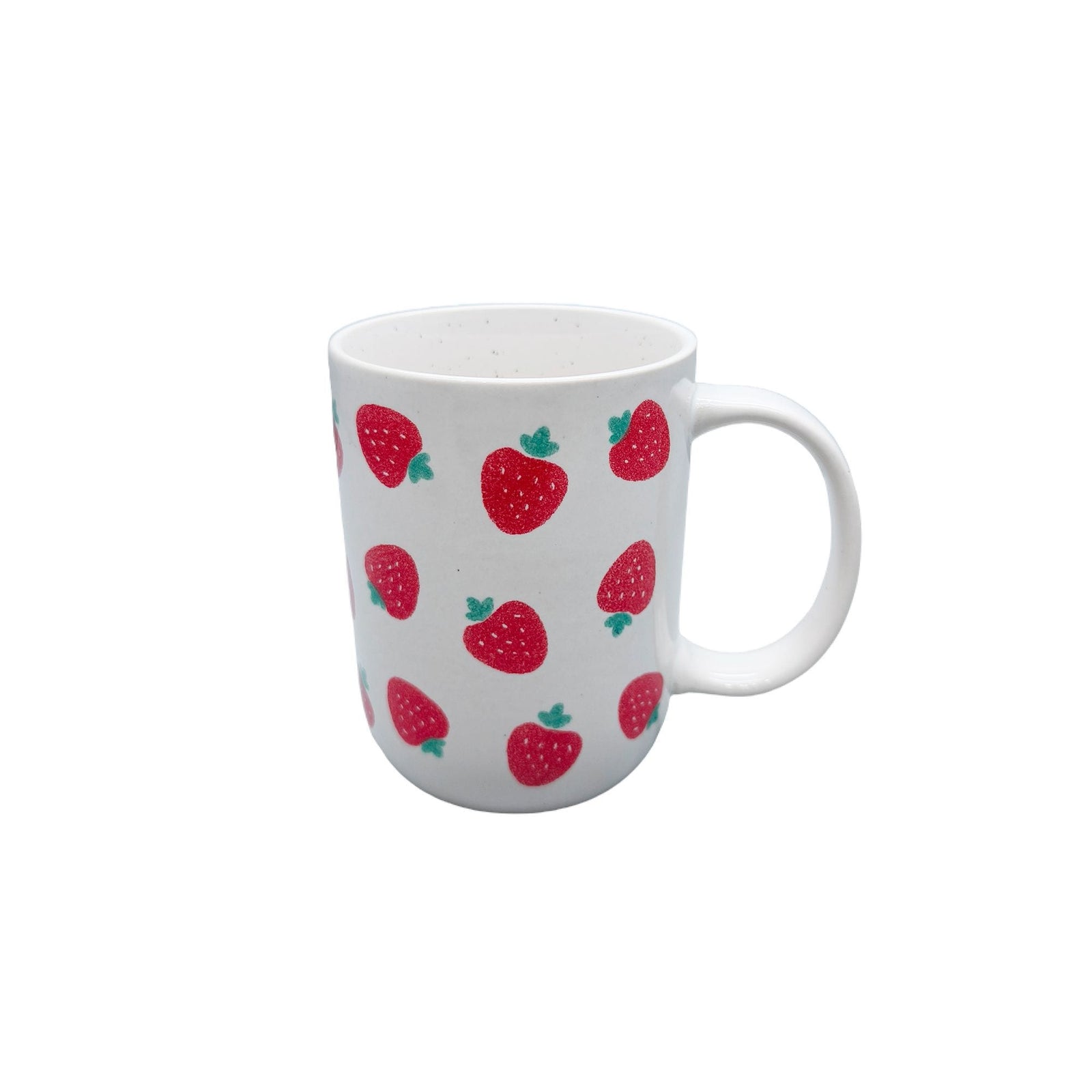Strawberry Stoneware Mug, 18-oz, White V8S9 - product image 1