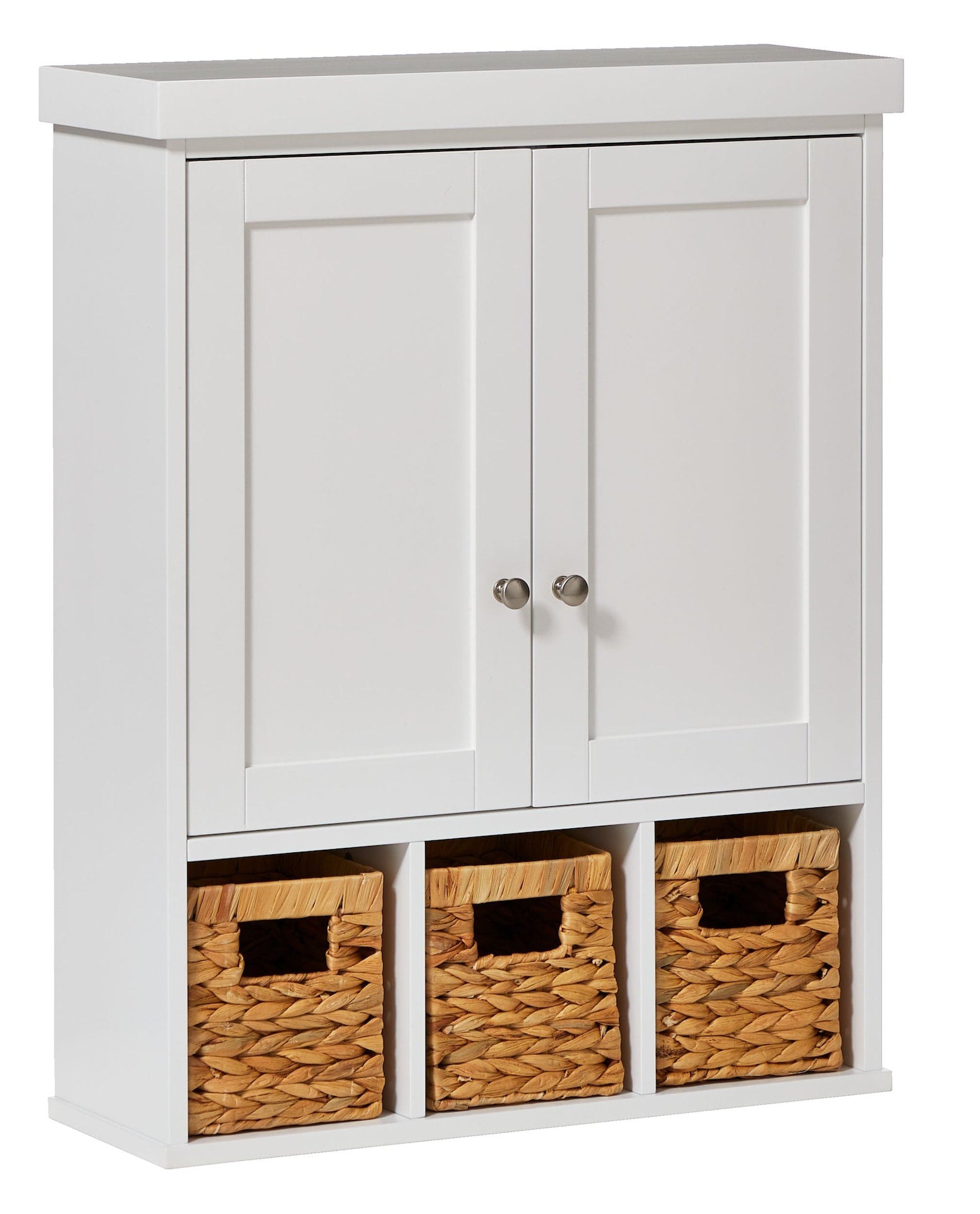 Wall Mount Cabinet With Baskets, White K6G3 - product image 1