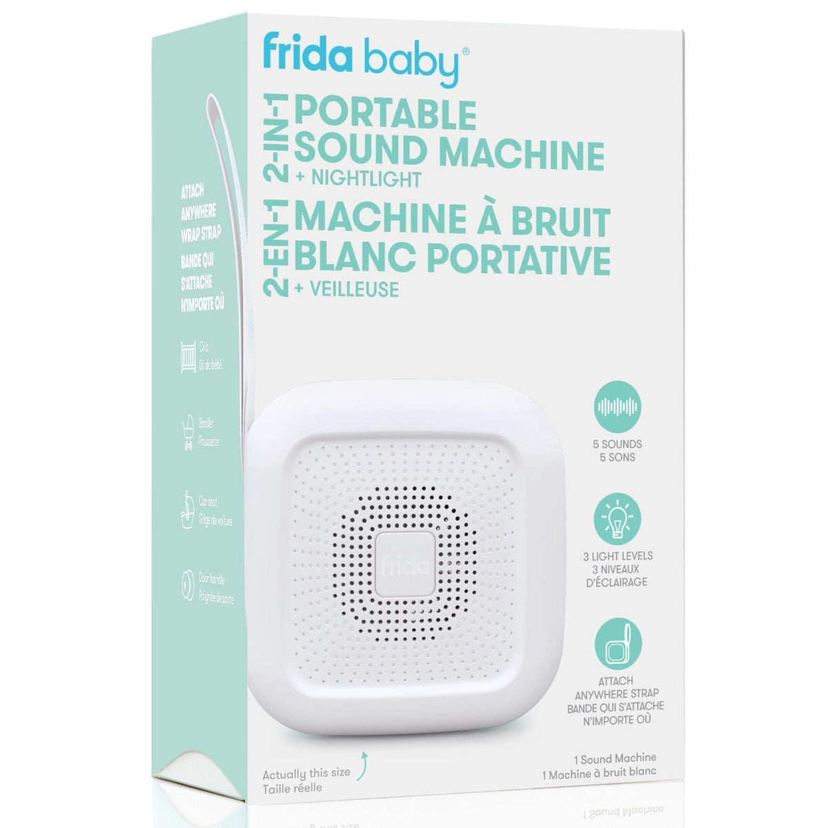 2-in-1 Portable Sound Machine + Nightlight D8C8 - product image 1