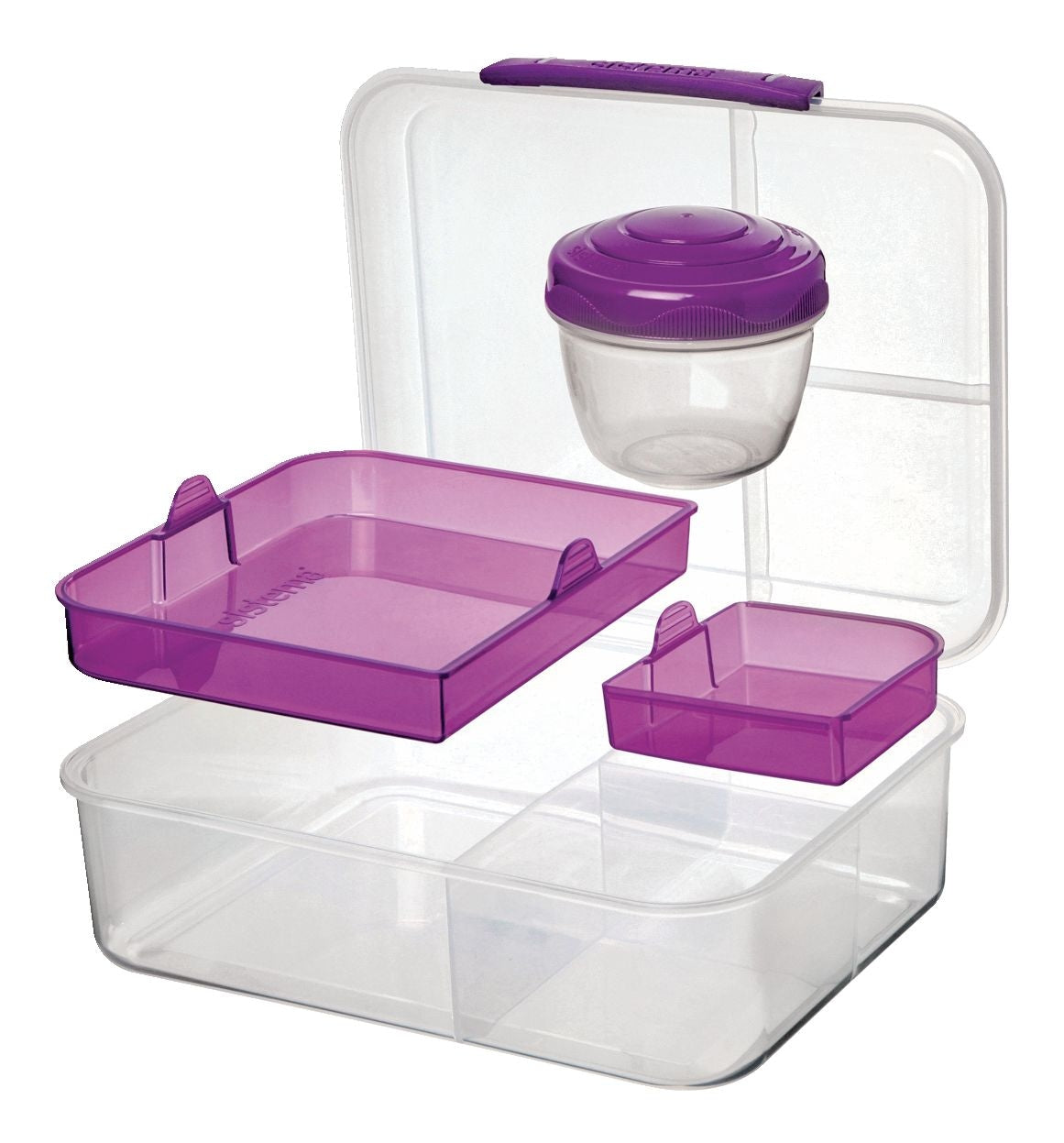 To Go Bento Lunch Box Plastic Food Storage Container, 1.65 L (55.7 oz) E1T9 - product image 1