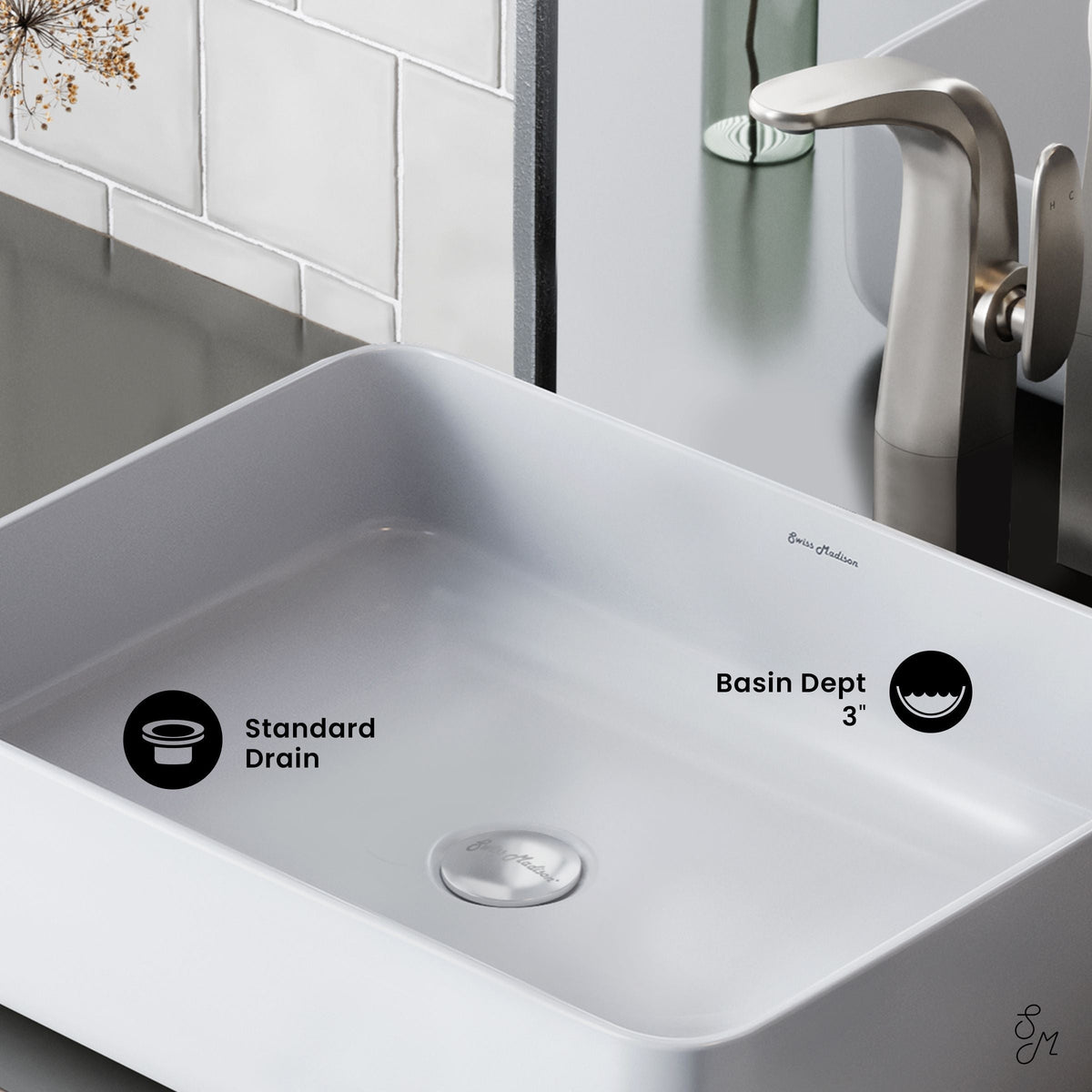Concorde Rectangle Ceramic Vessel Sink N2B3 - product image 6