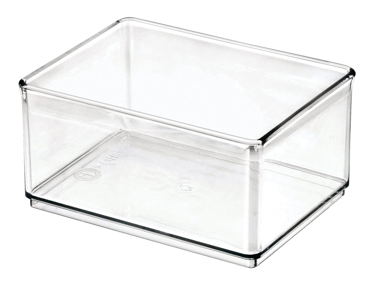 The Home Edit by iDESIGN Clear Stackable Medium Shallow Organizing Storage Bin, 1.2-L T3X5 - product image 1