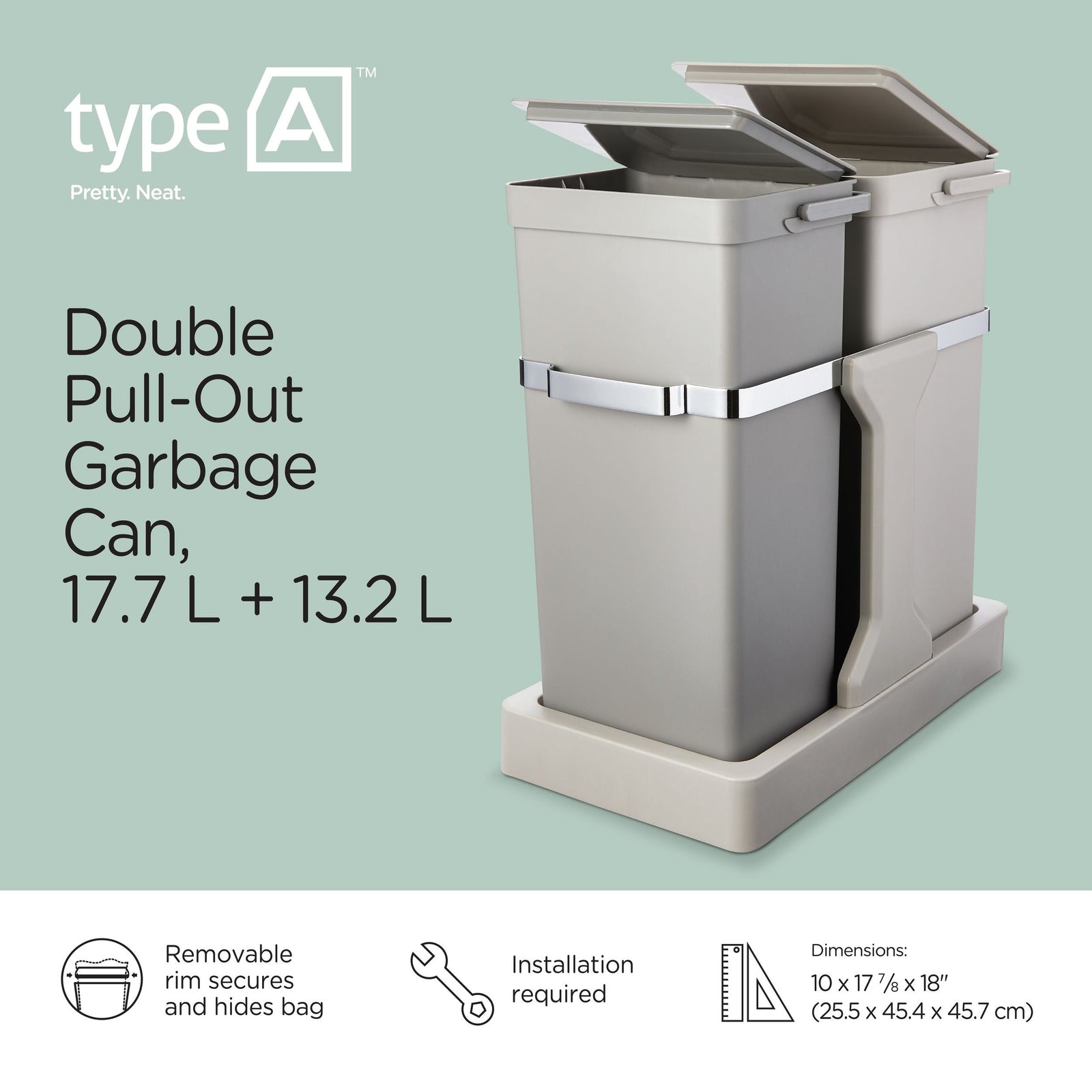 type A Double Pull-Out Storage Bin I2P0 - product image 6