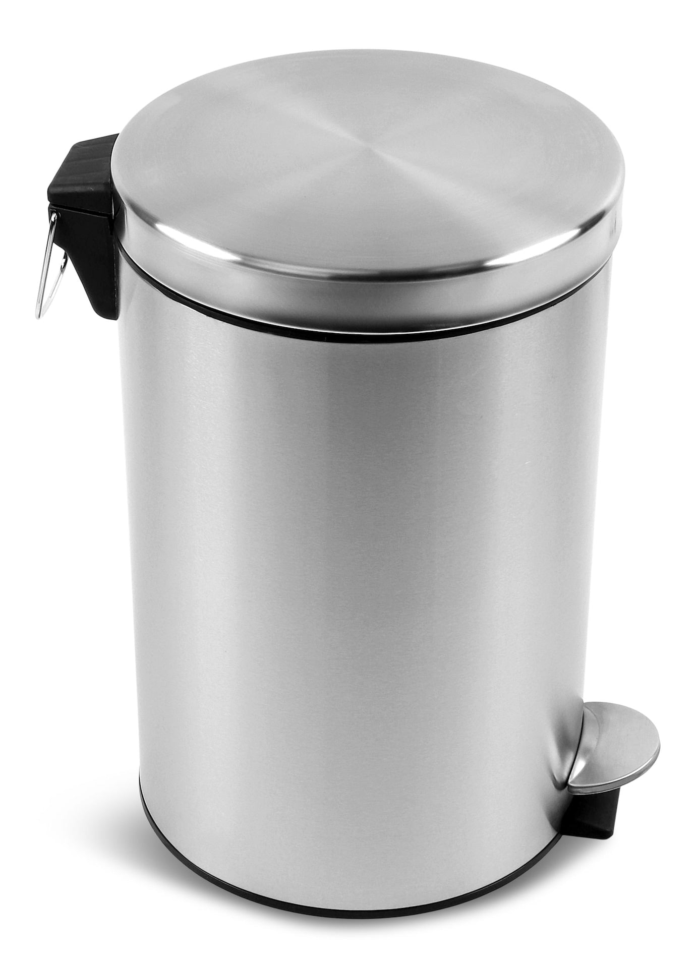 type A Stainless Steel Circular Step Garbage Can, 20-L P0N4 - product image 1