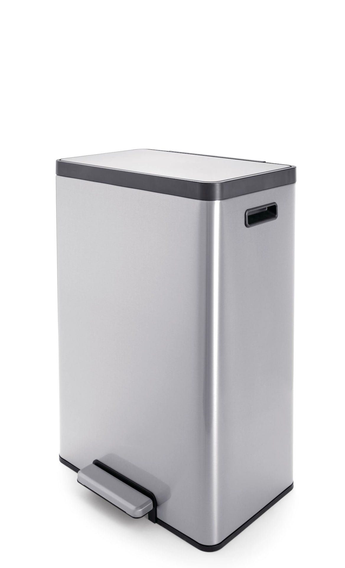 type A Stainless Steel Rectangular Dual Compartment Garbage Can, 2 x 20-L C4E1 - product image 1