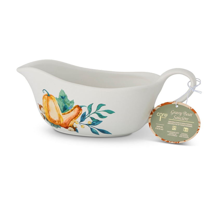 Home Dishwasher Safe Stoneware Harvest Gravy Boat B5Y7