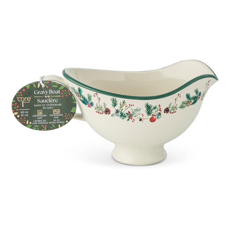 Home Winter Berry Gravy Boat, 9.9-cm, Dishwasher Safe R2K1