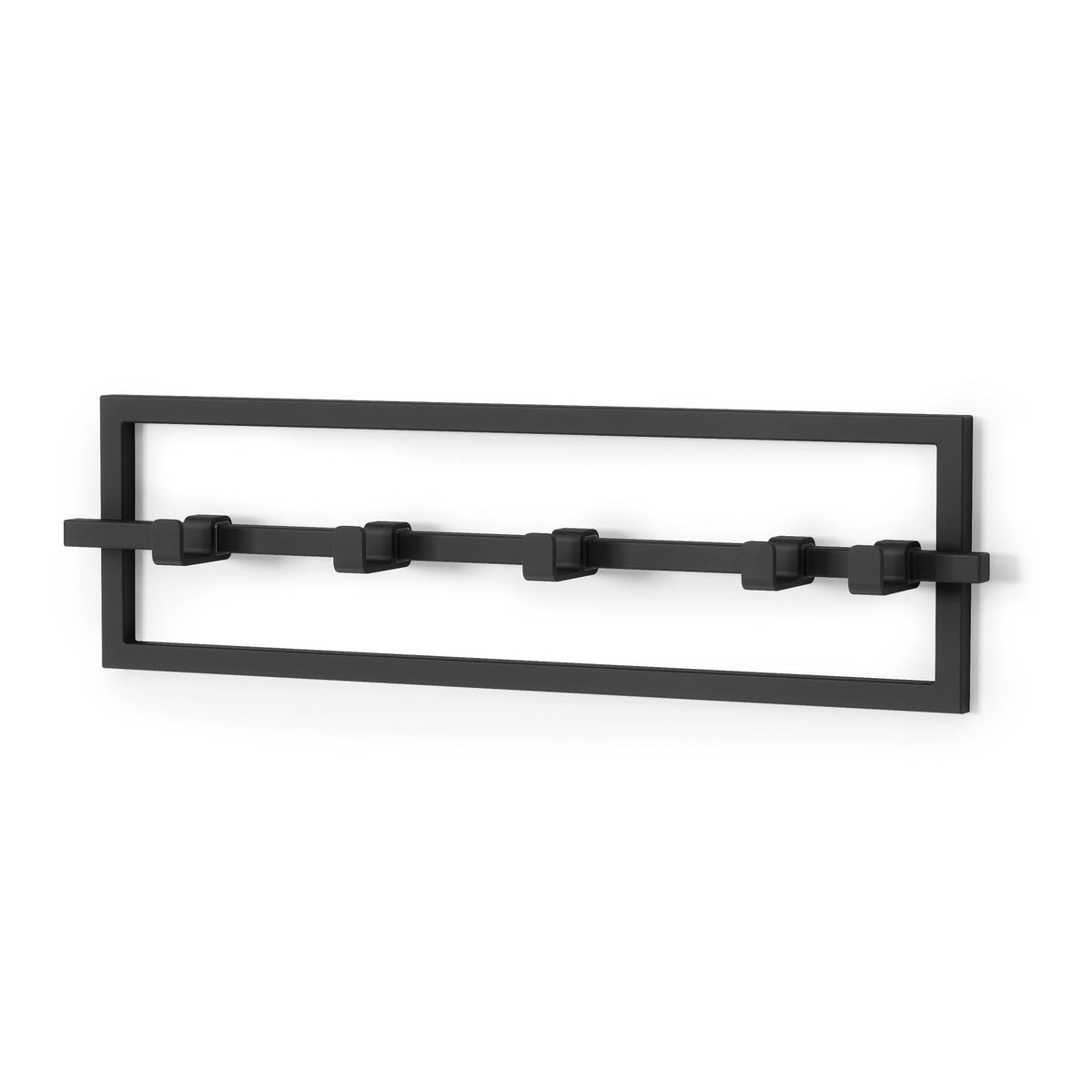 5 Hook Rack, Black X0W2 - product image 1