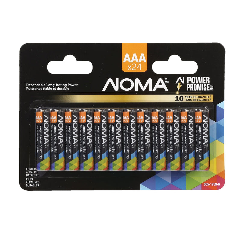 AAA Alkaline Batteries, Long Lasting, All Purpose, 24-pk O1J3
