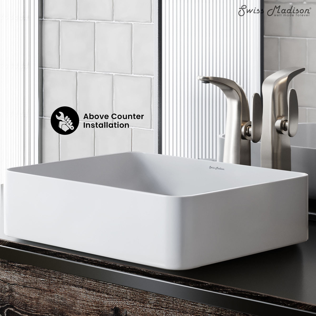 Concorde Rectangle Ceramic Vessel Sink N2B3 - product image 4