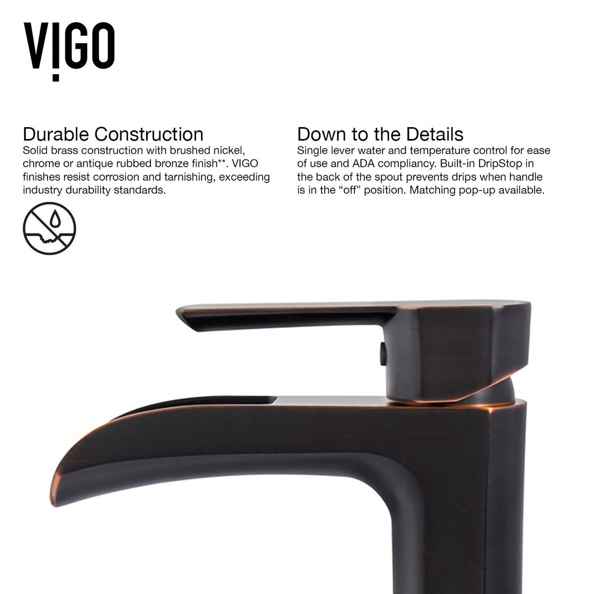 Glass Russet Brown Bathroom Sink/Basin Set with Niko Faucet and Round Vessel R9N9 - product image 6
