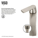 White Frost White Bathroom Sink/Basin Set with Linus Faucet and Round Glass Vessel U3K9 - product image 5